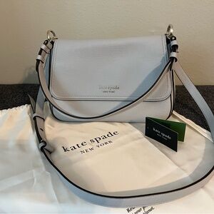Kate Spade Hudson Convertible Shoulder Bag in Platinum